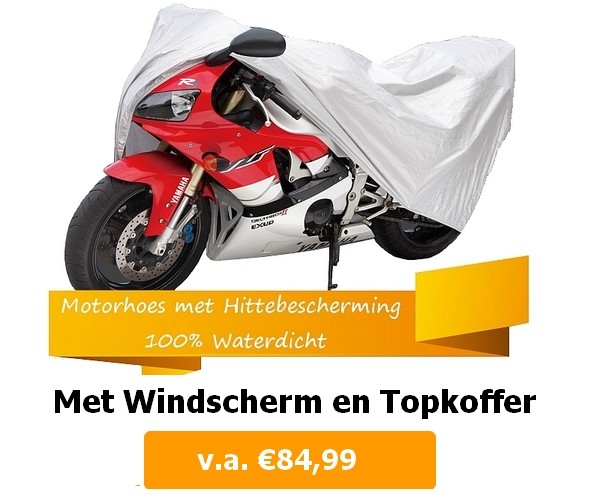 Motorhoezen met topkoffer en windscherm