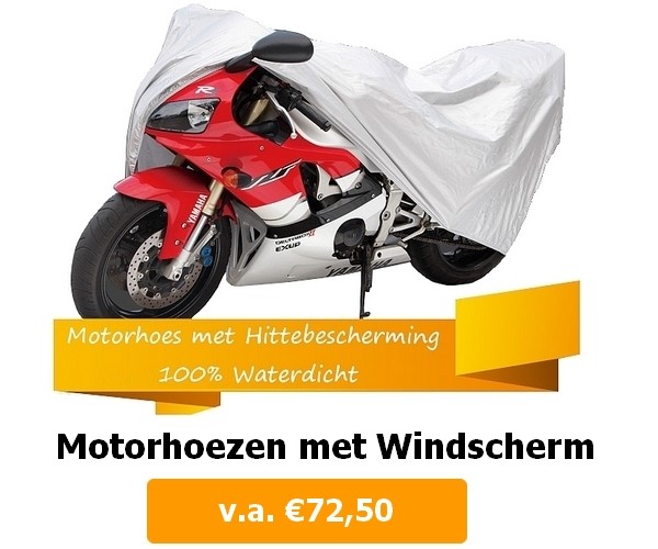 Motorhoes met windscherm